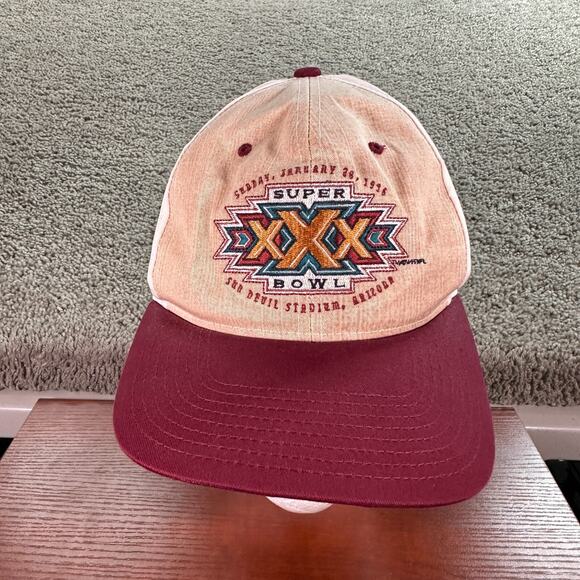 NFL Other - VTG 1995 Super Bowl XXX Hat Mens OS Beige Steelers V Cowboys Snapback Eastport